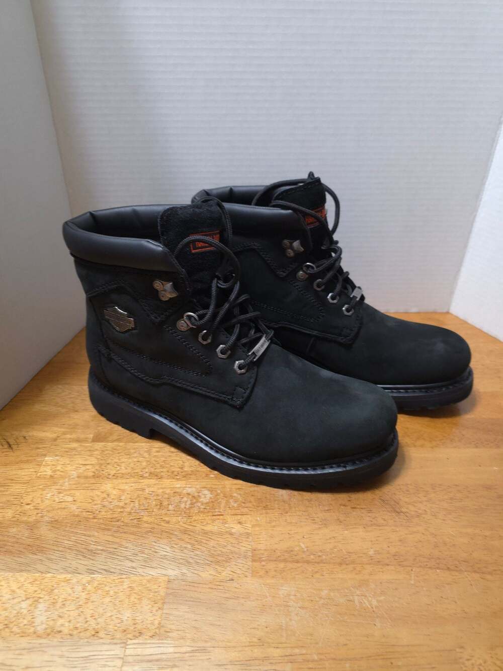 Harley-Davidson Men's Badlands Work Boot D91005 Black Leather